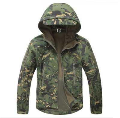 Chaqueta Impermeable Camuflaje Shark Skin con Capucha y Forro Polar - Image 15