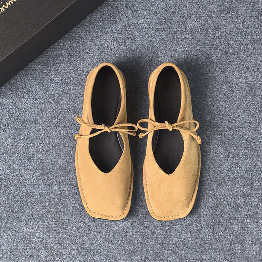 Zapatos de Cuero Auténtico con Punta Cuadrada - Cómodos y Versátiles - Image 4