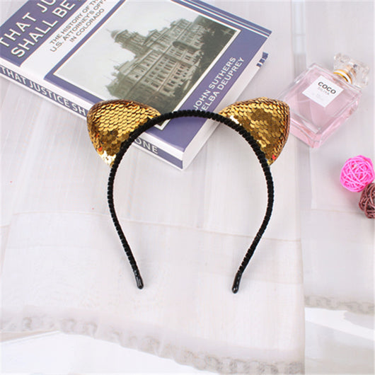 Diadema de Orejas de Gato Lentejuelas - Accesorios para el Cabello Infantiles - Image 12