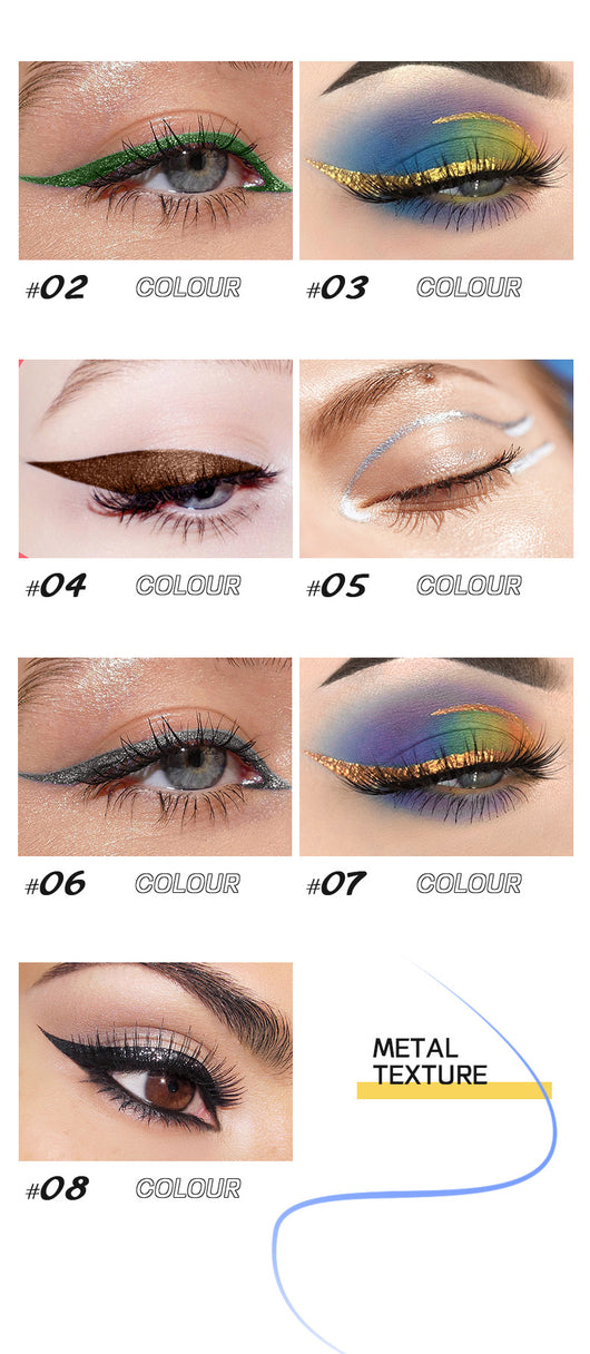 Delineador de Ojos 24 Colores Waterproof de Secado Rápido Ultra Preciso - Image 46