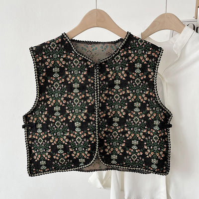 Chaleco Étnico Retro Bordado para Mujer - Abrigo Ligero de Verano - Image 11
