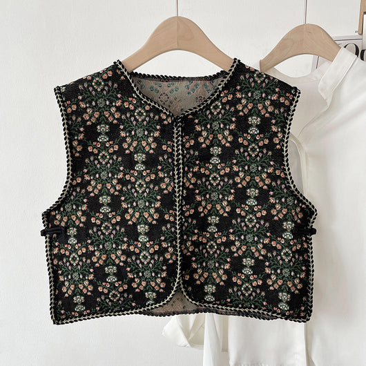 Chaleco Étnico Retro Bordado para Mujer - Abrigo Ligero de Verano - Image 11