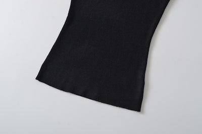 Blusa Ajustada de Lana Estilo Europeo - Cuello Redondo Liso y Elástico - Image 44