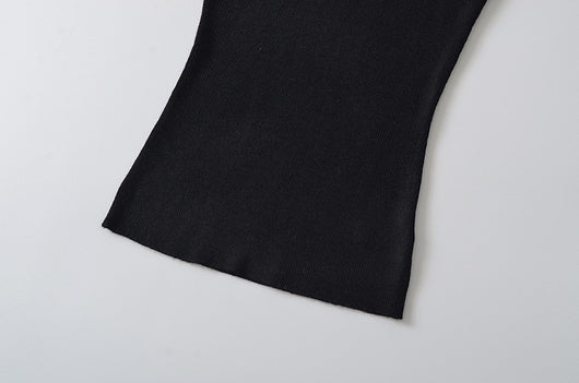 Blusa Ajustada de Lana Estilo Europeo - Cuello Redondo Liso y Elástico - Image 44
