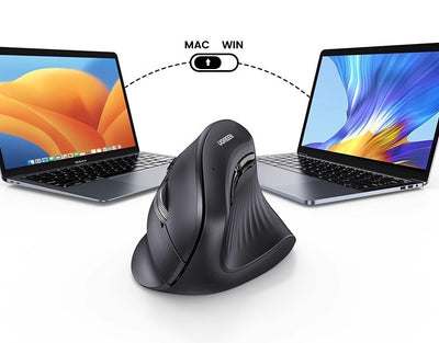 Ratón Vertical Inalámbrico Bluetooth con Modo Silencioso Dual - Image 11