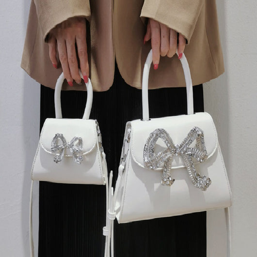 Bolsa Cuadrada Portátil con Moño Diamante - Versátil y Elegante - Image 15