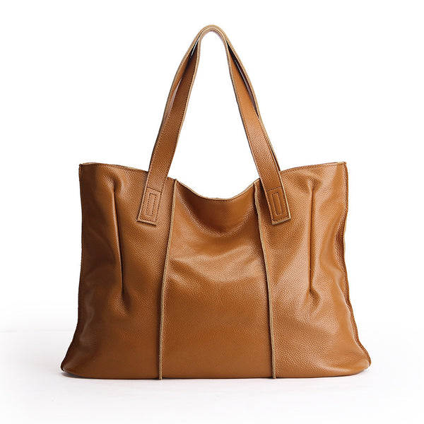 Bolso de Cuero Genuino para Hombro - Diseño Minimalista de Primera Calidad