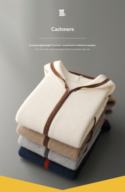 Cardigan de Cachemira con Cierre de Cremallera y Capucha - Image 21