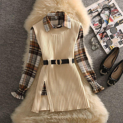 Conjunto Dos Piezas: Suéter con Cuello Polo para Mujer - Image 3