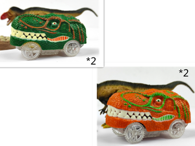 Juguete de Carrera en Pista Eléctrica Tiranosauro Dinosaurio Ensamblable con Simulación - Image 31