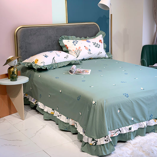 Juego de Sábanas y Funda de Almohada 100% Algodón Puro con Bordes Redondeados - Image 14