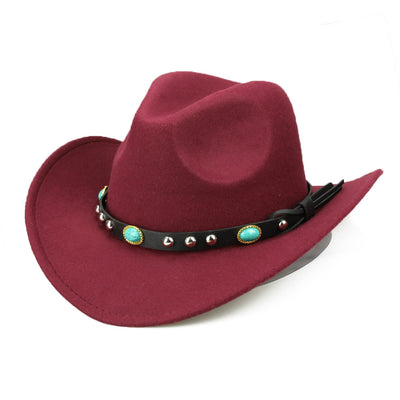 Sombrero Jazz Unisex Otoño Invierno con Ribete Remachado - Image 5
