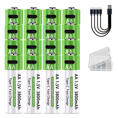 Batería Recargable No 5 de Litio 15V Carga Rápida USB-C AA 3800mAh - Image 6