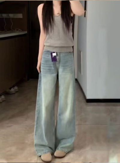 Jeans Acampanados de Pierna Ancha Azul Claro para Mujer - Estilo Primavera - Image 12