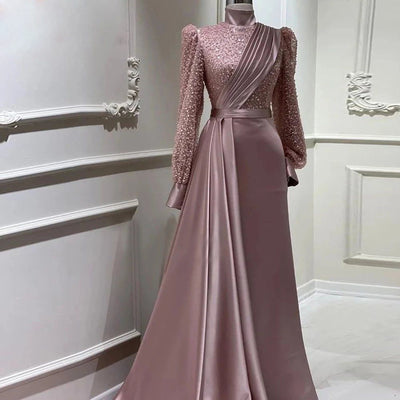 Traje de Dos Piezas Elegante con Cuello de Pie y Mangas Desmontables para Eventos - Image 8