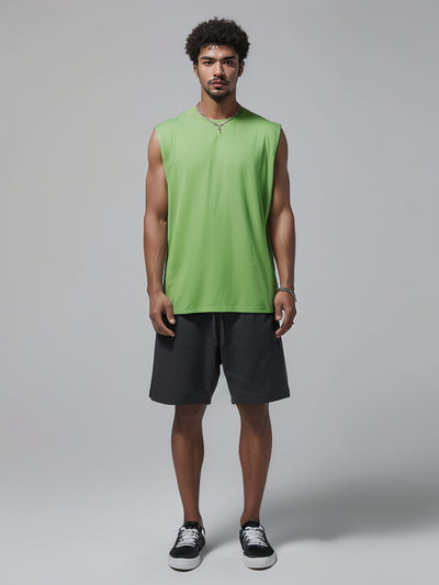 Camiseta Suelta sin Mangas para Hombre - Diseño Liso y Versátil - Image 24