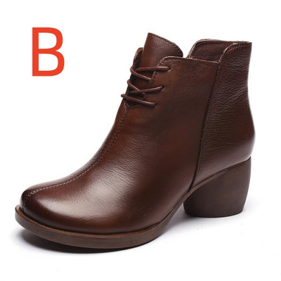 Botas Martin de Cuero para Mujer con Tacón Grueso Cómodo y Elegante - Image 8
