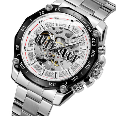 Reloj Mecánico Casual para Hombre con Diseño Skeleton - Image 3