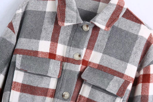 Camisa de Cuadros Lana Premium Estilo Casual Urbano - Image 5