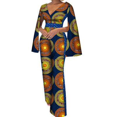 Jumpsuit Étnico de Algodón con Estampado Batik para Mujer - Image 10