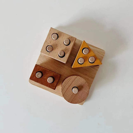 Juego de Bloques de Construcción con Formas Geométricas de Cuatro Postes - Image 10
