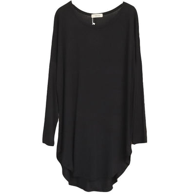 Blusa Suelta Irregular de Capas Delgada - Top Midi Versátil - Image 5