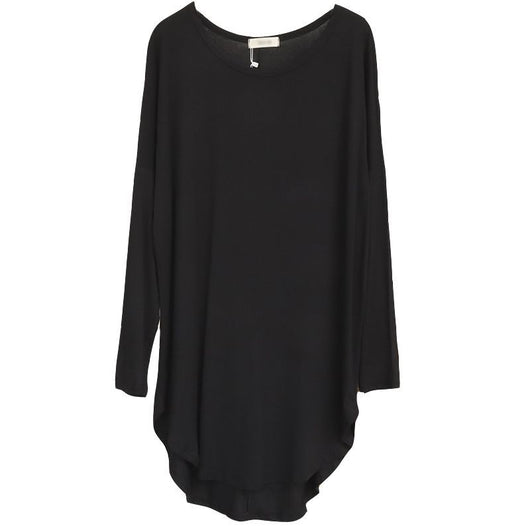 Blusa Suelta Irregular de Capas Delgada - Top Midi Versátil - Image 5