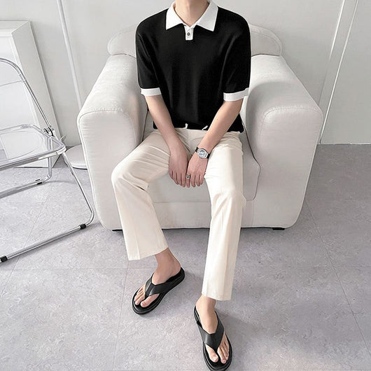 Polo Tejido Manga Corta Hombre Fit Relajado - Image 7