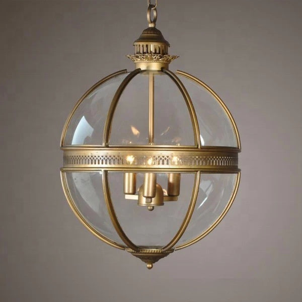 Lámpara Colgante de Cristal Estilo Industrial Retro para Hoteles y Comedores