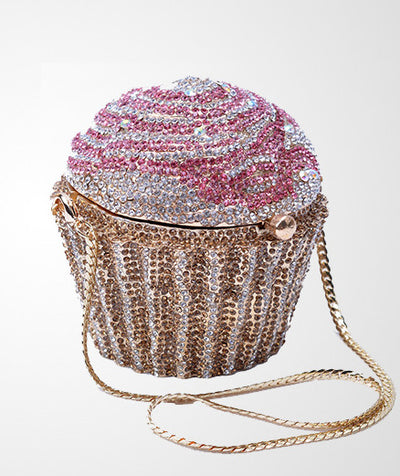 Bolsa de Hielo para Postres con Diamantes de Metal - Elegancia para Banquetes