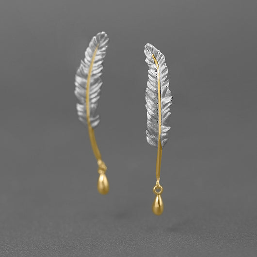 Aretes de Tinta Elegantes - Colección Pluma Retro - Image 4
