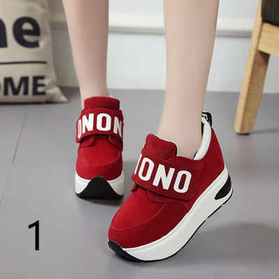 Zapatillas Deportivas Casuales Mujer con Plataforma Gruesa y Velcro - Image 9