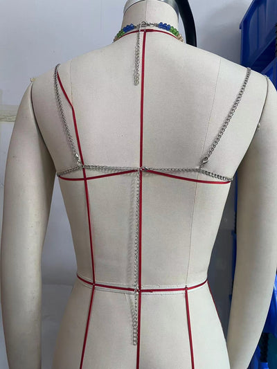 Chaleco Halter Cadenas de Cuerpo para Mujer - Image 8