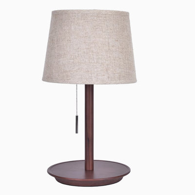 Lámpara de Mesita de Noche en Madera de Nogal Macizo - Image 5