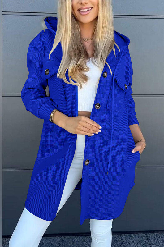 Chaqueta de Twill con Capucha y Bolsillos para Otoño e Invierno - Image 19