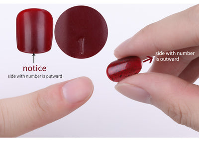 Uñas Postizas Adhesivas de Colores Sólidos - Set de 24 Piezas - Image 32