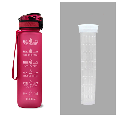 Botella Deportiva 1L Tritan con Marcador de Tiempo - Botella Motivacional Hermética para Fitness y Ciclismo - Image 32