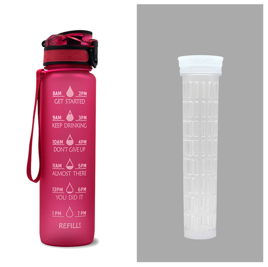 Botella Deportiva 1L Tritan con Marcador de Tiempo - Botella Motivacional Hermética para Fitness y Ciclismo - Image 32