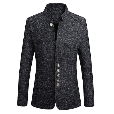 Chaqueta Cuello Alto Estilo Caballero Británico - Image 6