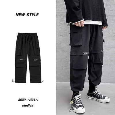 Pantalones Overol Hombre Plus Talla Grande Pierna Ancha Hip Hop Casual Verano - Image 12