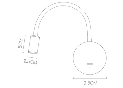 Lámpara de Pared Recargable sin Perforaciones para Mesita de Noche - Image 6