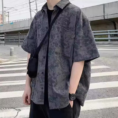 Conjunto de Tres Piezas Estilo Hong Kong - Camisa, Abrigo y Pantalones Cortos - Image 25