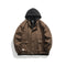Chamarra Hoodie Retro con Bolsillos 3D y Diseño Desmontable para Hombre