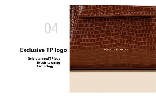 Bolso Mensajero de Cuero Genuino con Patrón de Lagartija para Mujer - Image 10
