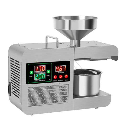 Prensa de Aceite Acero Inoxidable con Control de Temperatura - Extracción en Frío y Caliente - Image 4