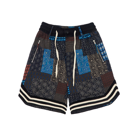 Shorts Deportivos de Baloncesto con Cintura Elástica y Panel de Lino