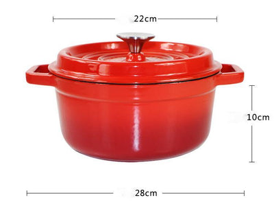 Olla de Sopa Esmaltada de Hierro Fundido 22cm - Cacerola Profesional - Image 7