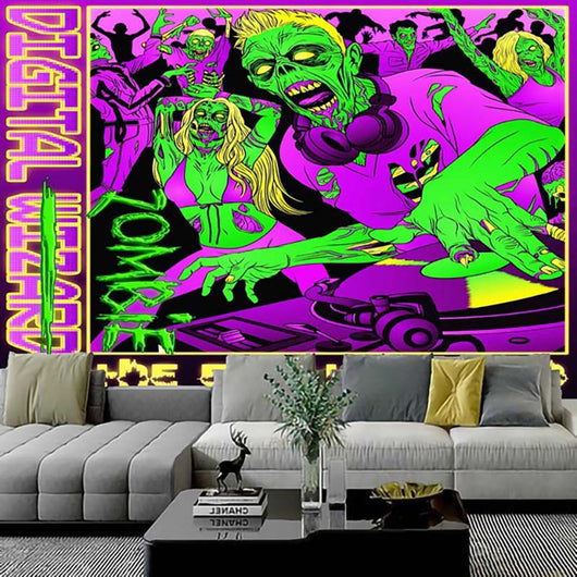 Tapiz Decorativo con Estampado Alien - Tela de Fondo para Pared - Image 10