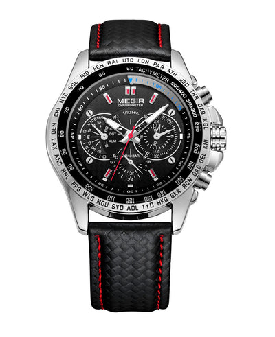 Reloj Deportivo para Hombre con Diseño Luminoso de Tres Ojos - Image 12