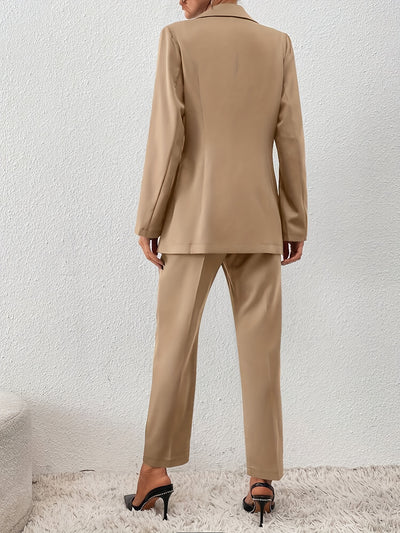 Conjunto de Dos Piezas con Solapa en Colores Sólidos - Image 8
